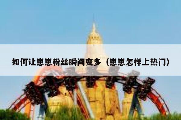 如何让崽崽粉丝瞬间变多（崽崽怎样上热门） 第1张