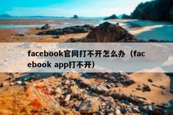 facebook官网打不开怎么办（facebook app打不开） 第1张
