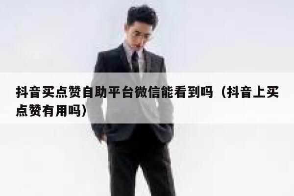 抖音买点赞自助平台微信能看到吗(抖音上买点赞有用吗) 第1张 抖音买点赞自助平台微信能看到吗(抖音上买点赞有用吗) 第1张