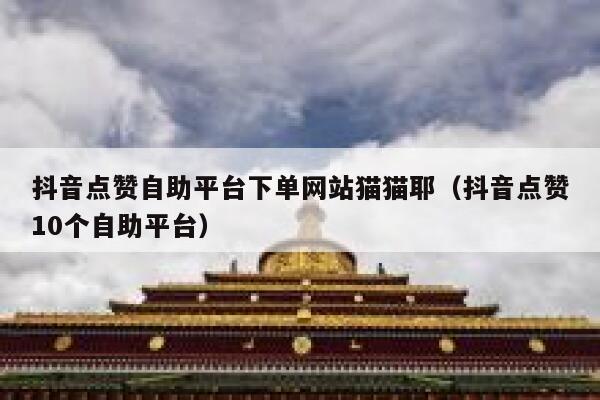 抖音点赞自助平台下单网站猫猫耶（抖音点赞10个自助平台） 第1张