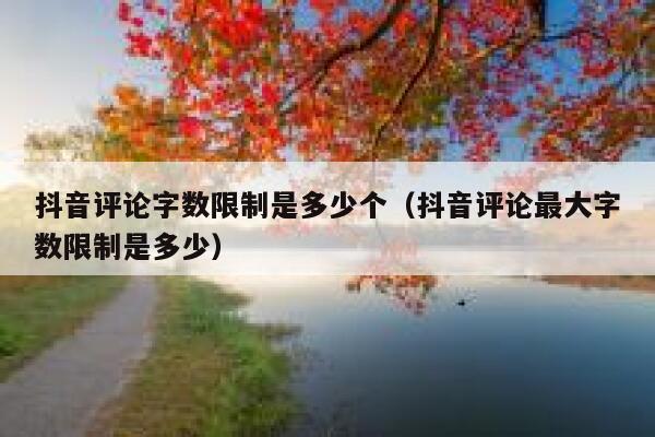 抖音评论字数限制是多少个（抖音评论最大字数限制是多少） 第1张