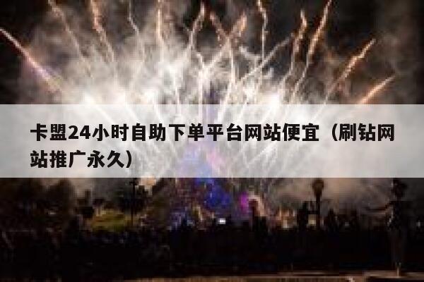 卡盟24小时自助下单平台网站便宜（刷钻网站推广永久） 第1张