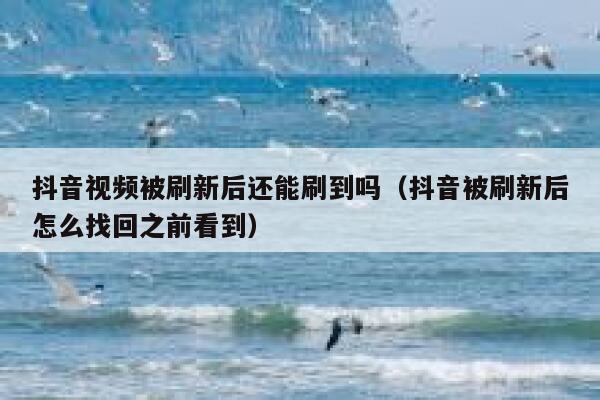抖音视频被刷新后还能刷到吗（抖音被刷新后怎么找回之前看到） 第1张