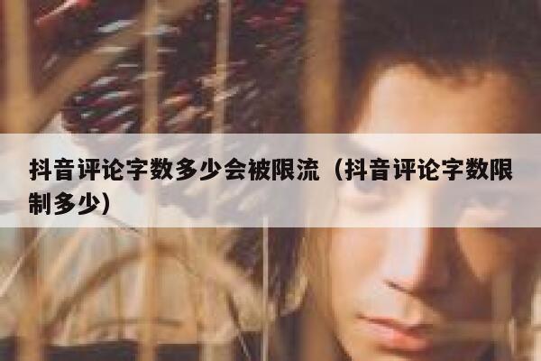 抖音评论字数多少会被限流（抖音评论字数限制多少） 第1张