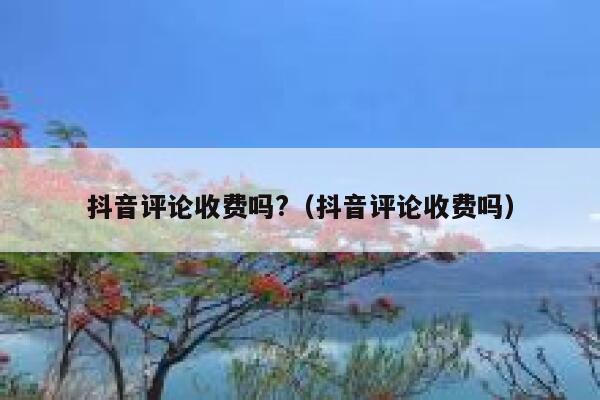 抖音评论收费吗?（抖音评论收费吗） 第1张
