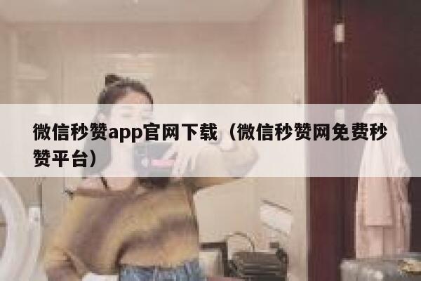 微信秒赞app官网下载（微信秒赞网免费秒赞平台） 第1张