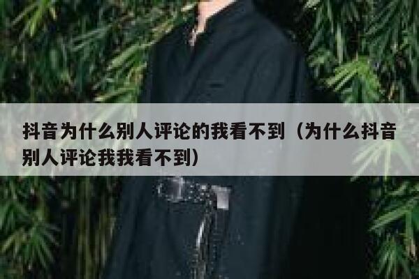抖音为什么别人评论的我看不到（为什么抖音别人评论我我看不到） 第1张