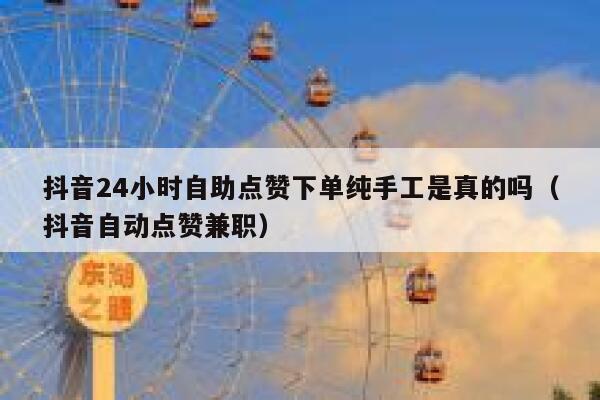 抖音24小时自助点赞下单纯手工是真的吗（抖音自动点赞兼职） 第1张