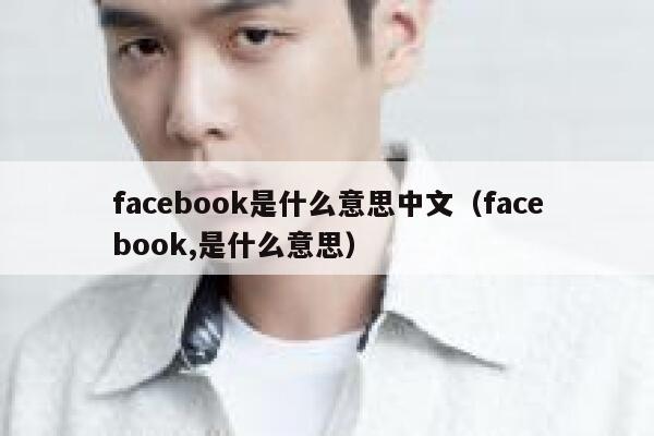 facebook是什么意思中文（facebook,是什么意思） 第1张