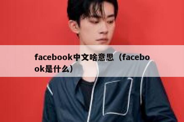 facebook中文啥意思(facebook是什么) 第1张 facebook中文啥意思(facebook是什么) 第1张