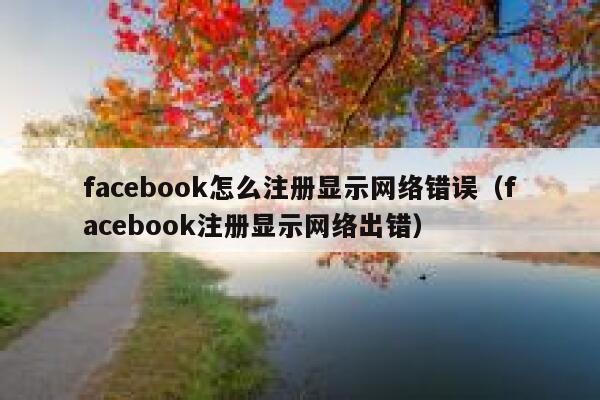 facebook怎么注册显示网络错误（facebook注册显示网络出错） 第1张
