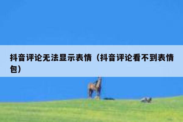 抖音评论无法显示表情（抖音评论看不到表情包） 第1张