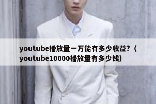 youtube播放量一万能有多少收益?（youtube10000播放量有多少钱） 第1张