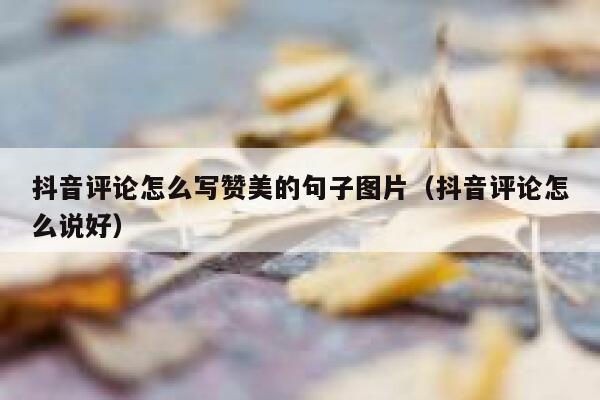 抖音评论怎么写赞美的句子图片（抖音评论怎么说好） 第1张