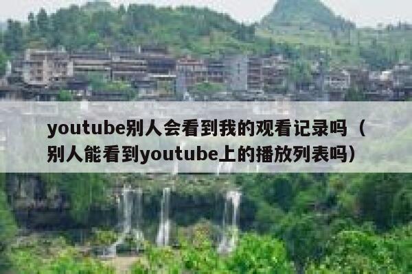 youtube别人会看到我的观看记录吗（别人能看到youtube上的播放列表吗） 第1张