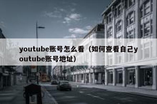 youtube账号怎么看（如何查看自己youtube账号地址） 第1张