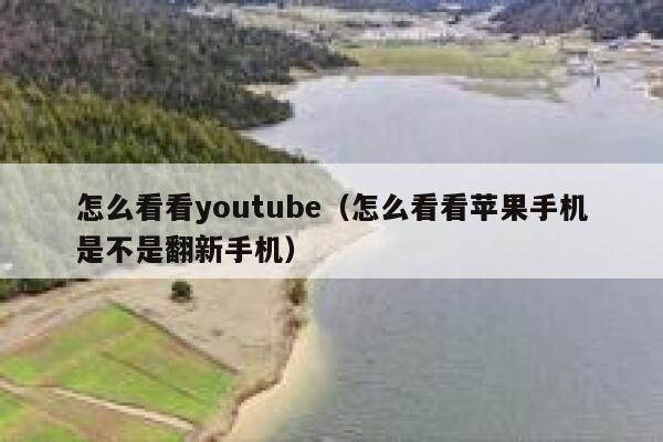 怎么看看youtube（怎么看看苹果手机是不是翻新手机） 第1张