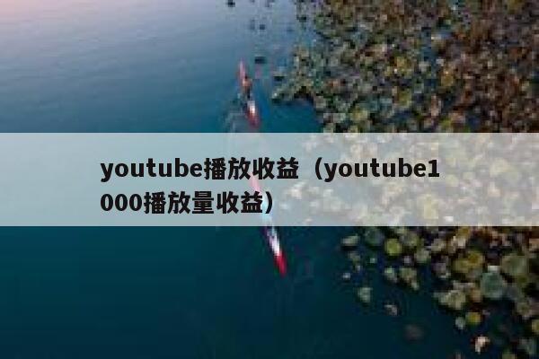 youtube播放收益（youtube1000播放量收益） 第1张