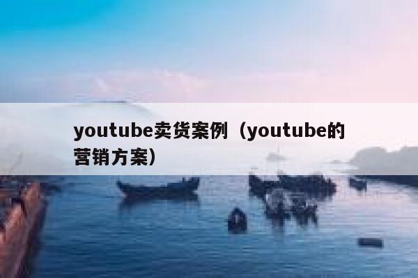 youtube卖货案例（youtube的营销方案） 第1张