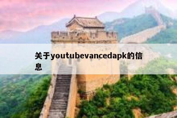 关于youtubevancedapk的信息 第1张