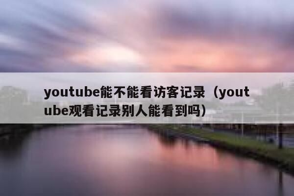 youtube能不能看访客记录（youtube观看记录别人能看到吗） 第1张