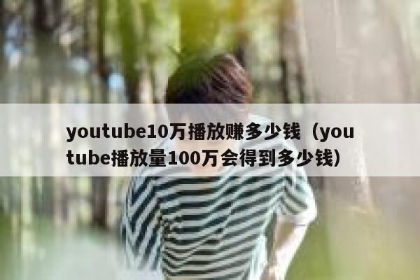 youtube10万播放赚多少钱(youtube播放量100万会得到多少钱) 第1张 youtube10万播放赚多少钱(youtube播放量100万会得到多少钱) 第1张