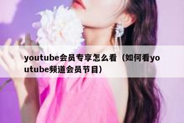 youtube会员专享怎么看（如何看youtube频道会员节目） 第1张
