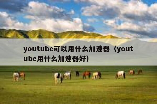 youtube可以用什么加速器（youtube用什么加速器好） 第1张