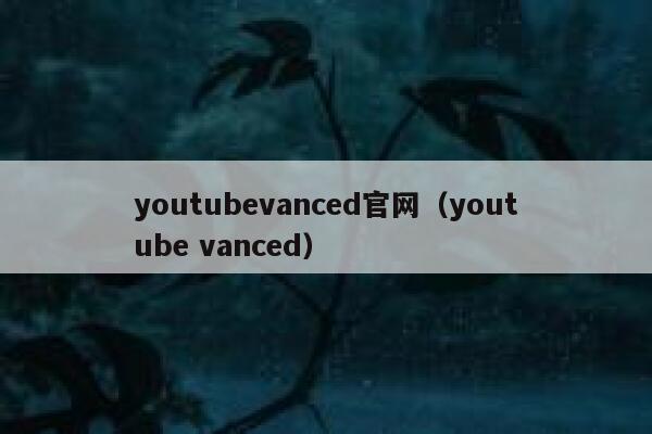 youtubevanced官网（youtube vanced） 第1张