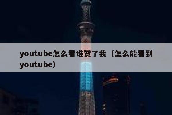 youtube怎么看谁赞了我（怎么能看到youtube） 第1张