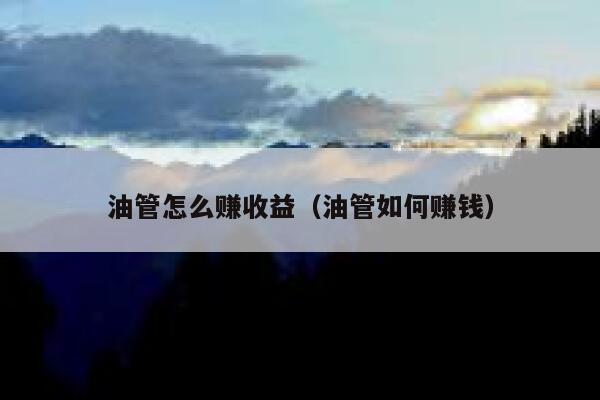 油管怎么赚收益（油管如何赚钱） 第1张