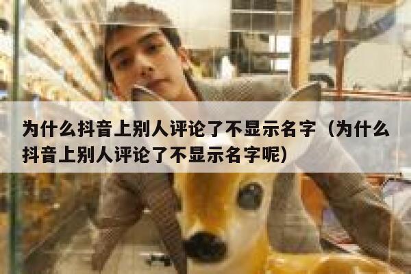 为什么抖音上别人评论了不显示名字（为什么抖音上别人评论了不显示名字呢） 第1张