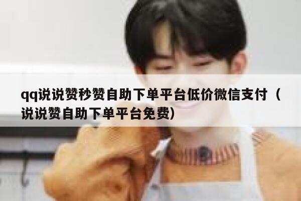 qq说说赞秒赞自助下单平台低价微信支付（说说赞自助下单平台免费） 第1张