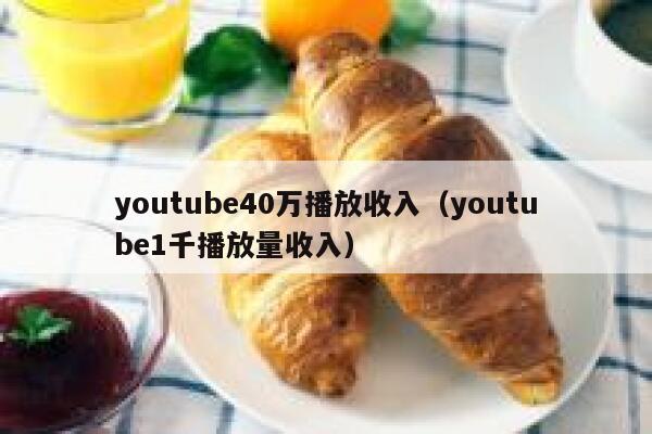 youtube40万播放收入（youtube1千播放量收入） 第1张