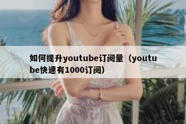 如何提升youtube订阅量（youtube快速有1000订阅） 第1张