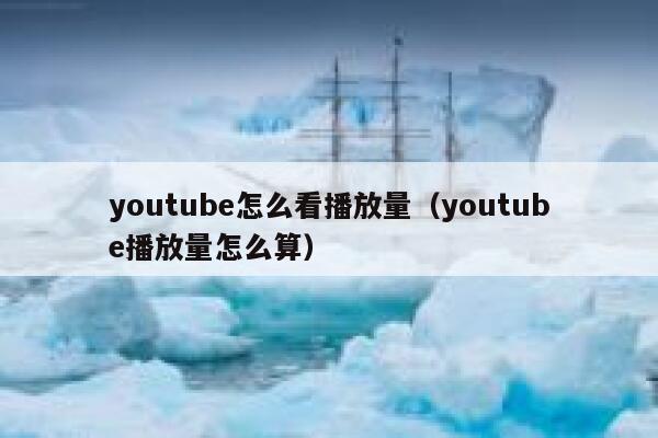 youtube怎么看播放量（youtube播放量怎么算） 第1张