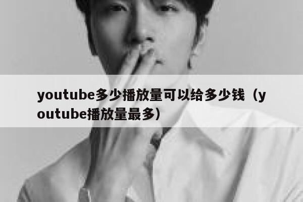 youtube多少播放量可以给多少钱（youtube播放量最多） 第1张