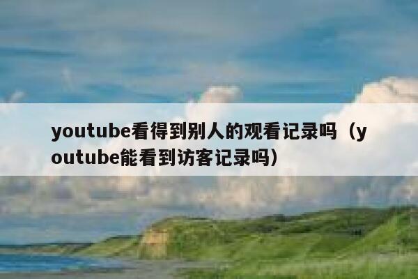 youtube看得到别人的观看记录吗（youtube能看到访客记录吗） 第1张