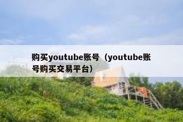 购买youtube账号（youtube账号购买交易平台） 第1张