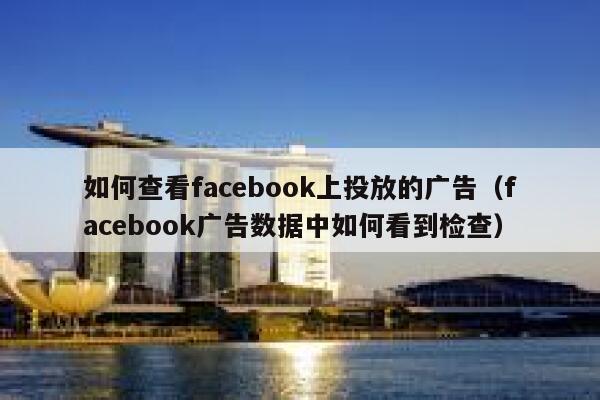 如何查看facebook上投放的广告（facebook广告数据中如何看到检查） 第1张