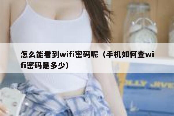 怎么能看到wifi密码呢（手机如何查wifi密码是多少） 第1张