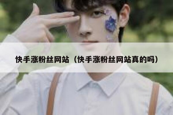 快手涨粉丝网站（快手涨粉丝网站真的吗） 第1张