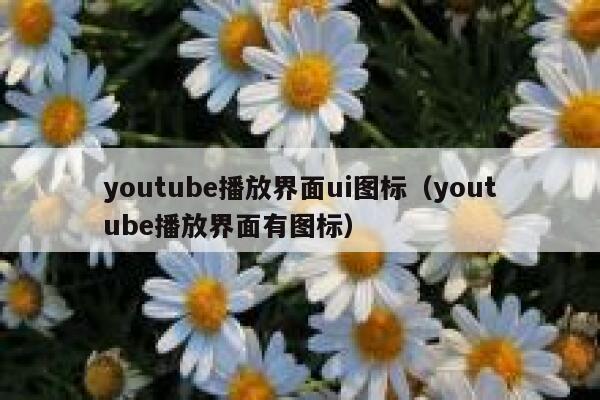 youtube播放界面ui图标（youtube播放界面有图标） 第1张