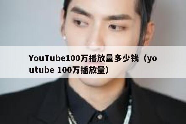 YouTube100万播放量多少钱（youtube 100万播放量） 第1张