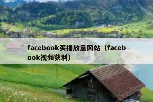 facebook买播放量网站（facebook视频获利） 第1张