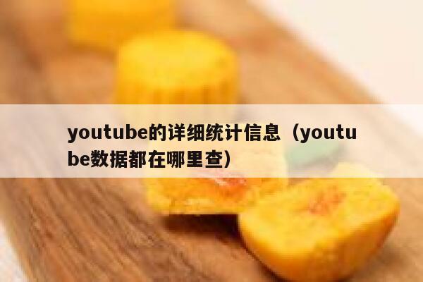 youtube的详细统计信息（youtube数据都在哪里查） 第1张
