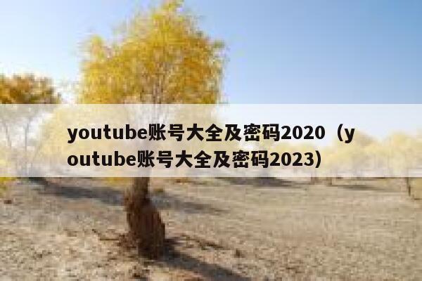youtube账号大全及密码2020（youtube账号大全及密码2023） 第1张
