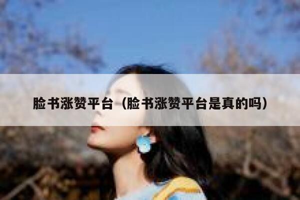 脸书涨赞平台（脸书涨赞平台是真的吗） 第1张
