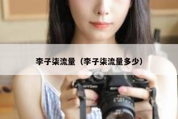 李子柒流量（李子柒流量多少） 第1张