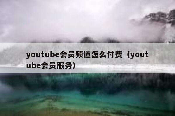 youtube会员频道怎么付费（youtube会员服务） 第1张